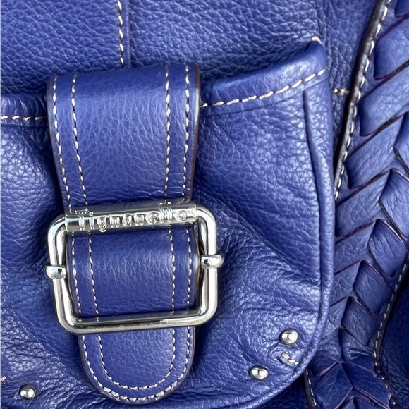 NWOT Blue Tignanello Pebble Leather Crossbody Bag - Picture 5 of 10